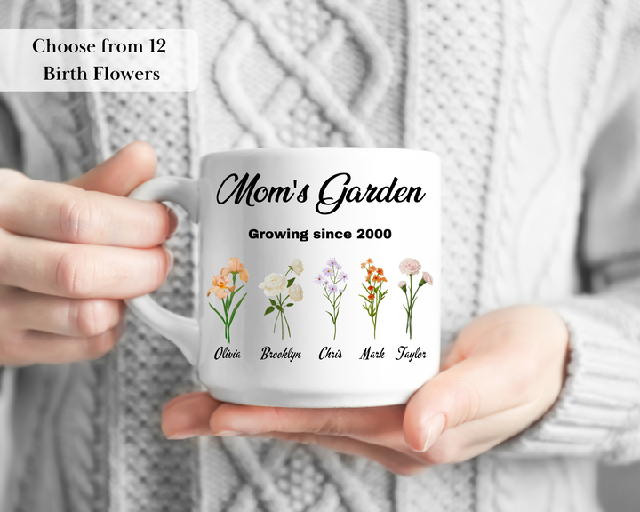 Moms Garden Children’s Name Mug